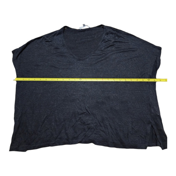 Vince linen dolman sleeves blouse size medium black - Picture 6 of 7